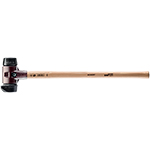 Halder 30.71 in. Simplex LONG HANDLE Mallet with Black Rubber & STAND-UP Black Rubber Inserts/Cast Iron Housing & Hickory Handle - 3022.261 ET15550