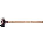 Halder 30.71 in. Simplex LONG HANDLE Mallet with Superplastic & STAND-UP Black Rubber Inserts/Cast Iron Housing & Hickory Handle - 3027.261 ET15564