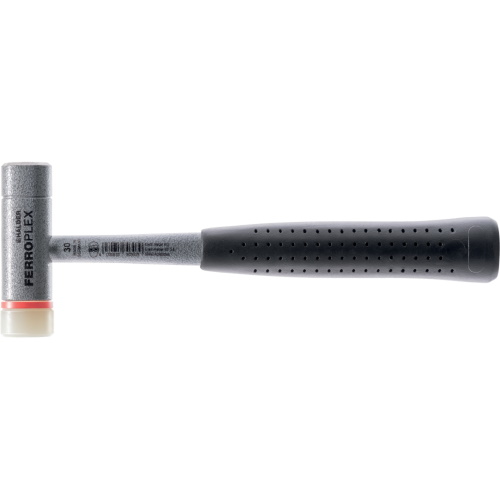 Halder Ferroplex "2-in-1" Hammer, Steel Face &amp; Replaceable Nylon Face w/Steel Handle &amp; Rubber Grip - (2 Sizes Available) 