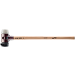 Halder 30.71 in. Simplex LONG HANDLE Mallet with Nylon & STAND-UP Black Rubber Inserts/Cast Iron Housing & Hickory Handle - 3028.261 ET15579
