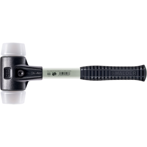 Halder Simplex Mallet w/Superplastic Insert / Heavy Duty Reinforced Housing &amp; Fiberglass Handle - (5 Sizes Available) 
