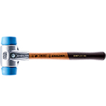 Halder Simplex Mallet with Soft Blue Rubber Inserts,Non-Marring/Lightweight Aluminum Housing & Wood Handle - (4 Sizes Available) ET15588