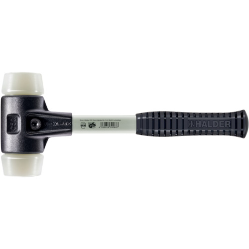 Halder Simplex Mallet w/Nylon Insert / Heavy Duty Reinforced Housing &amp; Fiberglass Handle - (5 Sizes Available) 