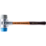 Halder Simplex Mallet with Soft Blue & Grey Rubber Inserts, Non-Marring/Lightweight Aluminum Housing & Wood Handle - (4 Sizes Available) ET15602
