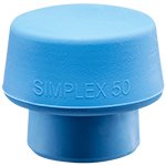 Halder OVERSIZED Simplex Soft Blue Rubber & Non-Marring Replacement Face Insert (Fits Size 40 Housing) - 3201.051 ET15616