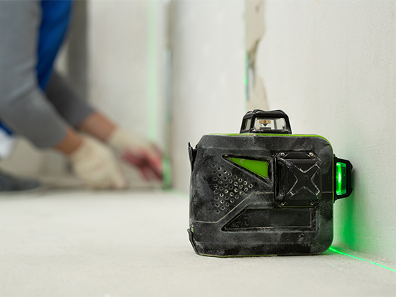 using a laser level without a tripod