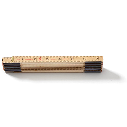  Hultafors BS78-2-12 Brickspacing Wooden Folding Ruler - 101304U