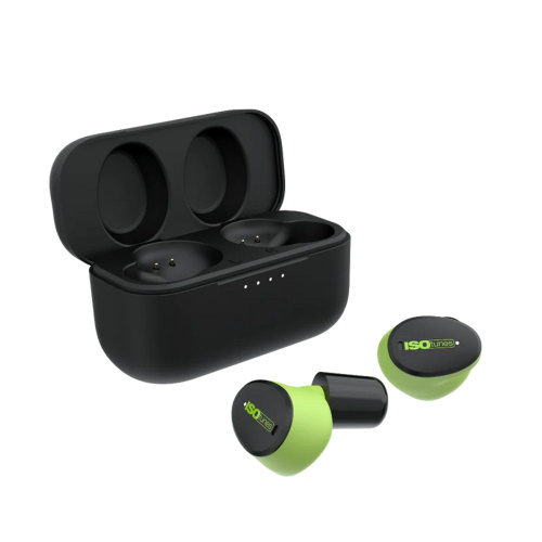 ISOTunes Free Aware True Wireless Bluetooth Earbuds, Safety Green - IT-15