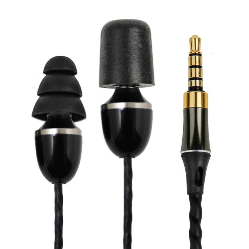 ISOTunes Wired Earbuds, Black/Brown - IT-04