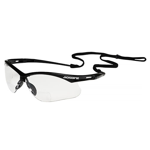 Jackson SG Safety Glasses with Black Frame and Hardcoat Anti-Scratch Clear Lens - 50000