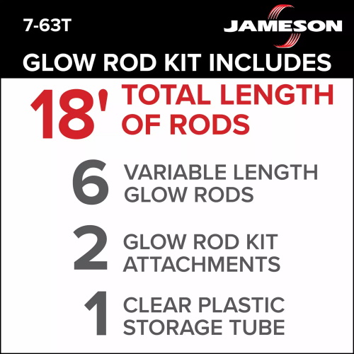 Photograph of Jameson Glow Fish Rod Kit 1/4 inch - (3 Lengths Available)