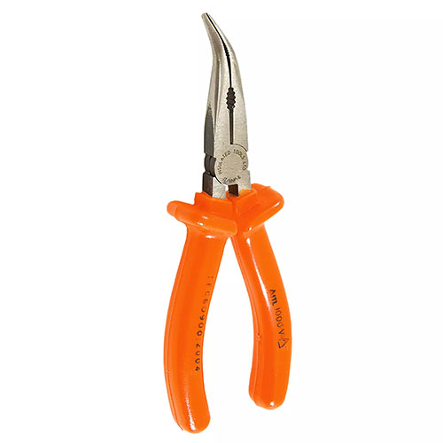  Jameson 6-1/4&quot; Insulated Bent Long-Nose Pliers - JT-PL-00071