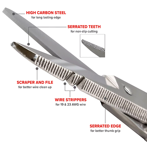 Jameson 5-1/4 in. Electrician Splicer Scissors - 32-21NS