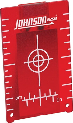 Johnson Level Red Magnetic Target 40-6844