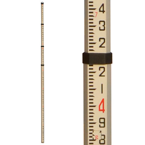 Johnson Level 16-Foot Dual-Scale Aluminum Grade Rod 40-6320 ES2101