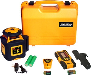 Johnson Level Electronic Self Leveling Horizontal Rotary Laser Level 40-6535