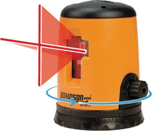 Johnson Level Self-Leveling Cross-Line Laser Level 40-0912