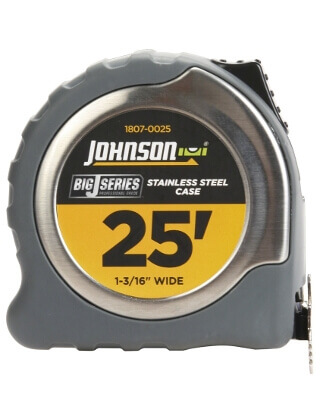 Johnson Level 25 X 1-3/16 Big J Power Tape 1807-0025