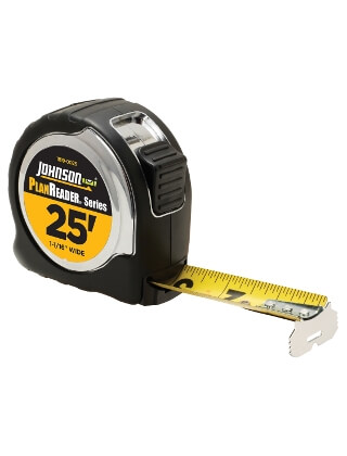 Johnson Level 25 X 1-1/16 PlanReader Power Tape 1819-0025