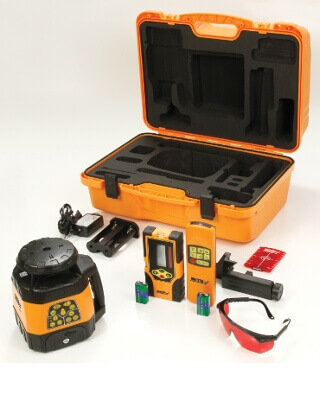 Johnson Level Electronic Self-Leveling Horizontal &amp; Vertical Rotary Laser Kit - 40-6529 ES5068