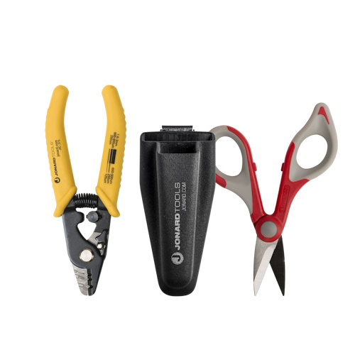 Jonard Tools - Fiber Stripper &amp; Kevlar&#174; Shears Kit, Molded Pouch - TK-350