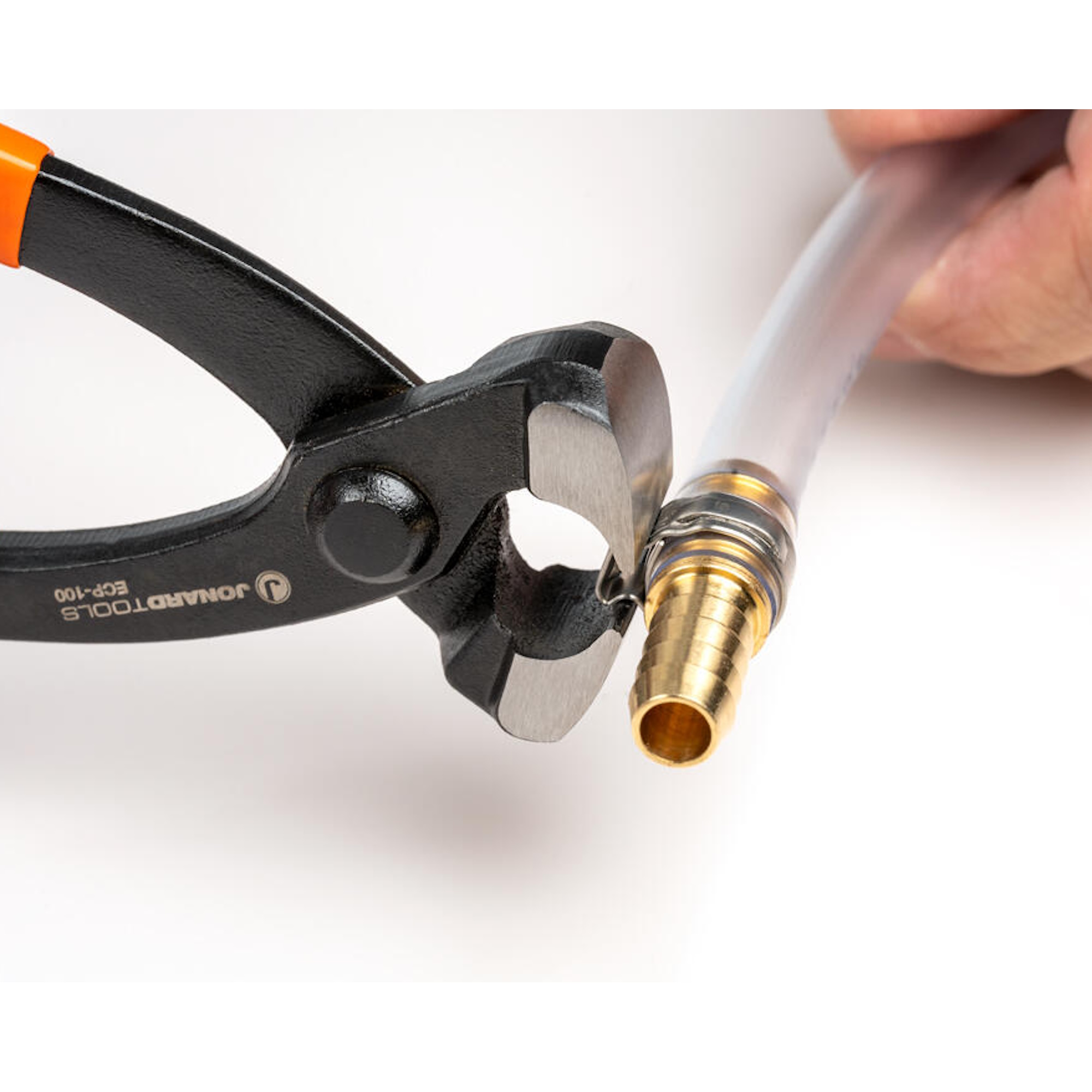 Jonard Tools SingleEar Hose Clamp Pliers, Straight Jaw ECP100