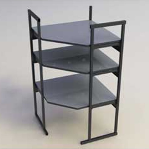 Kendall Howard 7100-1-100-CR - Corner Performance Plus Heavy-Duty LAN Station