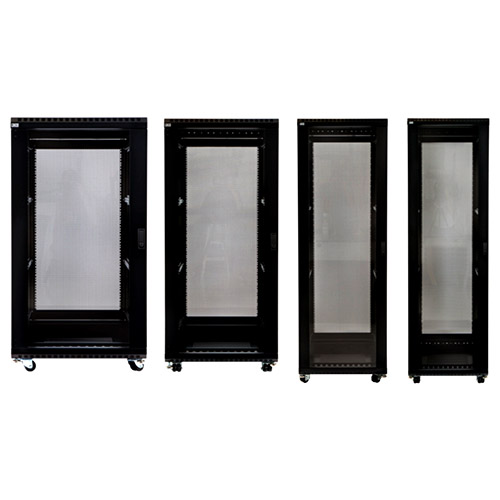 Kendall Howard 3101 Glass/Solid Door Series Linier Full Size Server Cabinets - (4 Sizes Available)
