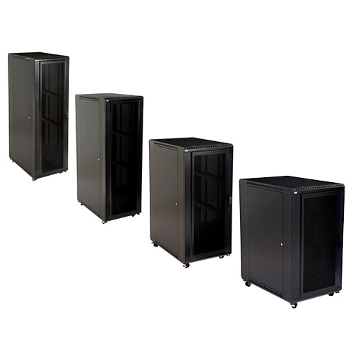  Kendall Howard 3102 Convex/Glass Door Series Linier Full Size Server Cabinets - (4 Sizes Available)