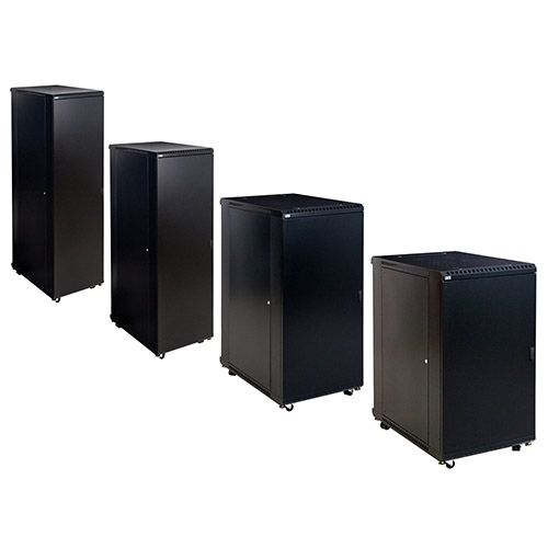 Kendall Howard 3104 Solid/Convex Door Series Linier Full Size Server Cabinets - (4 Sizes Available)