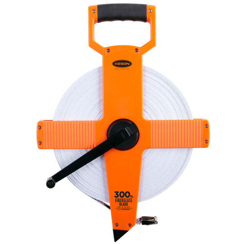 Keson OTR Series 300&#39; Fiberglass Blade Measuring Tape (2 Models Available)