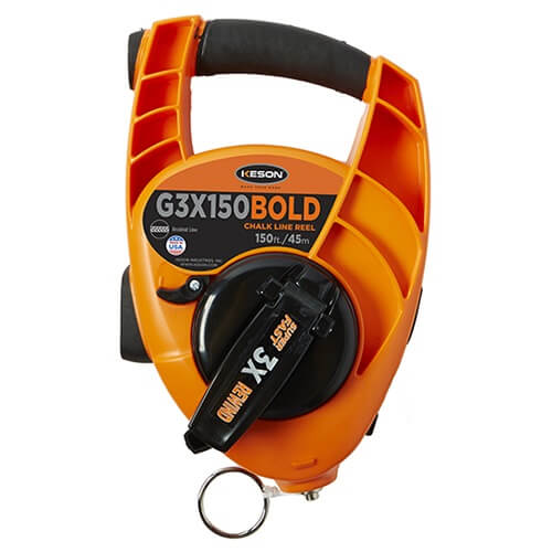 Keson G3X150BOLD - BigMouth Bold Chalk Line Reel - 3X Rewind