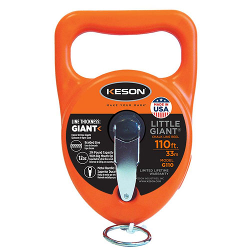 Keson 110ft Little Giant Chalk Line Reel - G110 - EngineerSupply