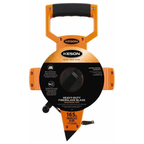  Keson OTR Series 165'/50m Two-Sided Fiberglass Blade Measuring Tape (2 Models Available)