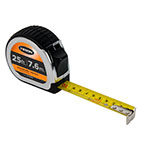 Keson Chrome Series 25'/7.6m Short Tape Measure - Feet, 10ths, 100ths, and Metric - PG10M25 ET10248