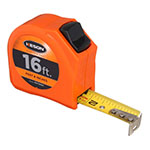 Keson Toggle Series 16 ft Short Tape Measure - Feet, Inches, 8ths, 16ths - PGT1816V ET10259