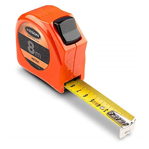  Keson Toggle Series 8m Short Tape Measure - Metric - PGT8MV