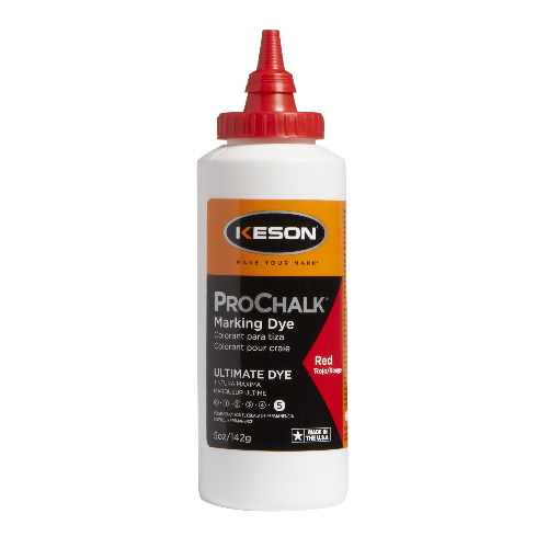 Keson 5 oz ProChalk Ultimate Dye - Case of 12 - Red - 5RD