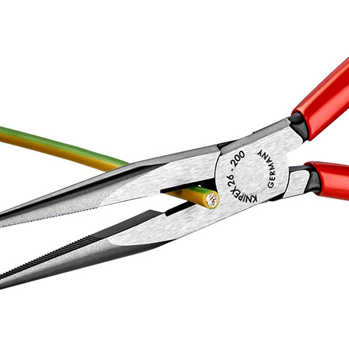 Knipex 8&quot; Long Nose Pliers with Cutter (26 11 200)