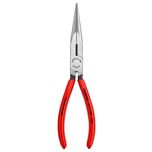 Knipex Tools 8 Long Needle Nose Pliers with Cutter, Red