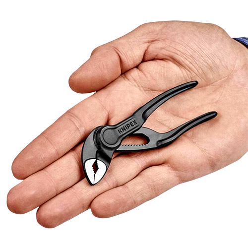 Knipex 4&quot; Cobra XS Water Pump Pliers (87 00 100) features the smallest 