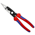Knipex 8" 6-in-1 Electrical Installation Pliers - 12 and 14 AWG (13 82 8) ET14844