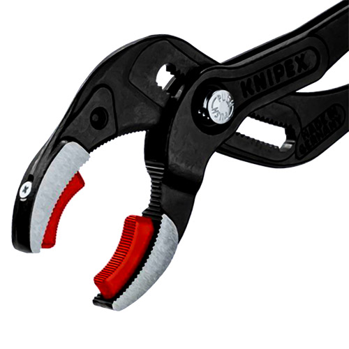 Knipex 10&quot; Pipe Gripping Pliers with Replaceable Plastic Jaws (81 11 250) 