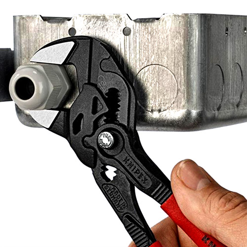  Knipex 7 1/4&quot; Pliers Wrench with Non-Slip Plastic Grip (86 01 180) 