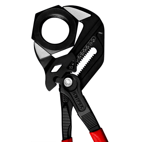Knipex 10" Pliers Wrench with Non-Slip Plastic Grip (86 01 250)