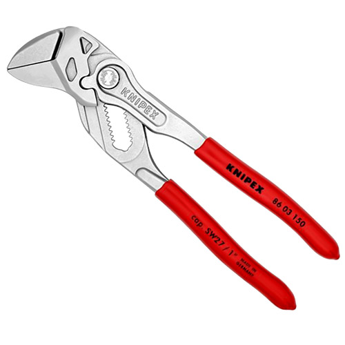 Knipex 6&quot; Pliers Wrench with Plastic Coated Grip (86 03 150)