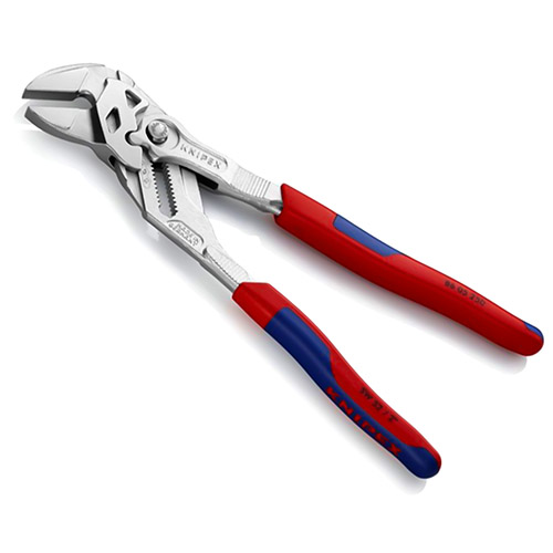Knipex 10&quot; Pliers Wrench with Slim Multi-Component Grip (86 05 250) 