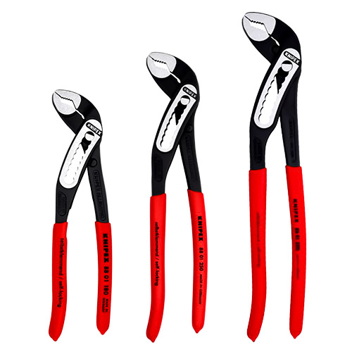  Knipex Alligator Water Pump Pliers with Non-Slip Plastic Grip - (3 Sizes Available)