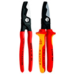 Knipex 8" Cable Shears with Twin Cutting Edges - (2 Options Available) ET14882