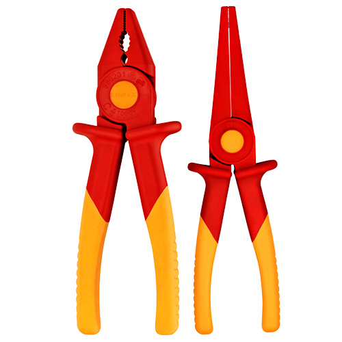 Knipex Plastic Pliers with 1000V Insulated Grip - (2 Options Available)